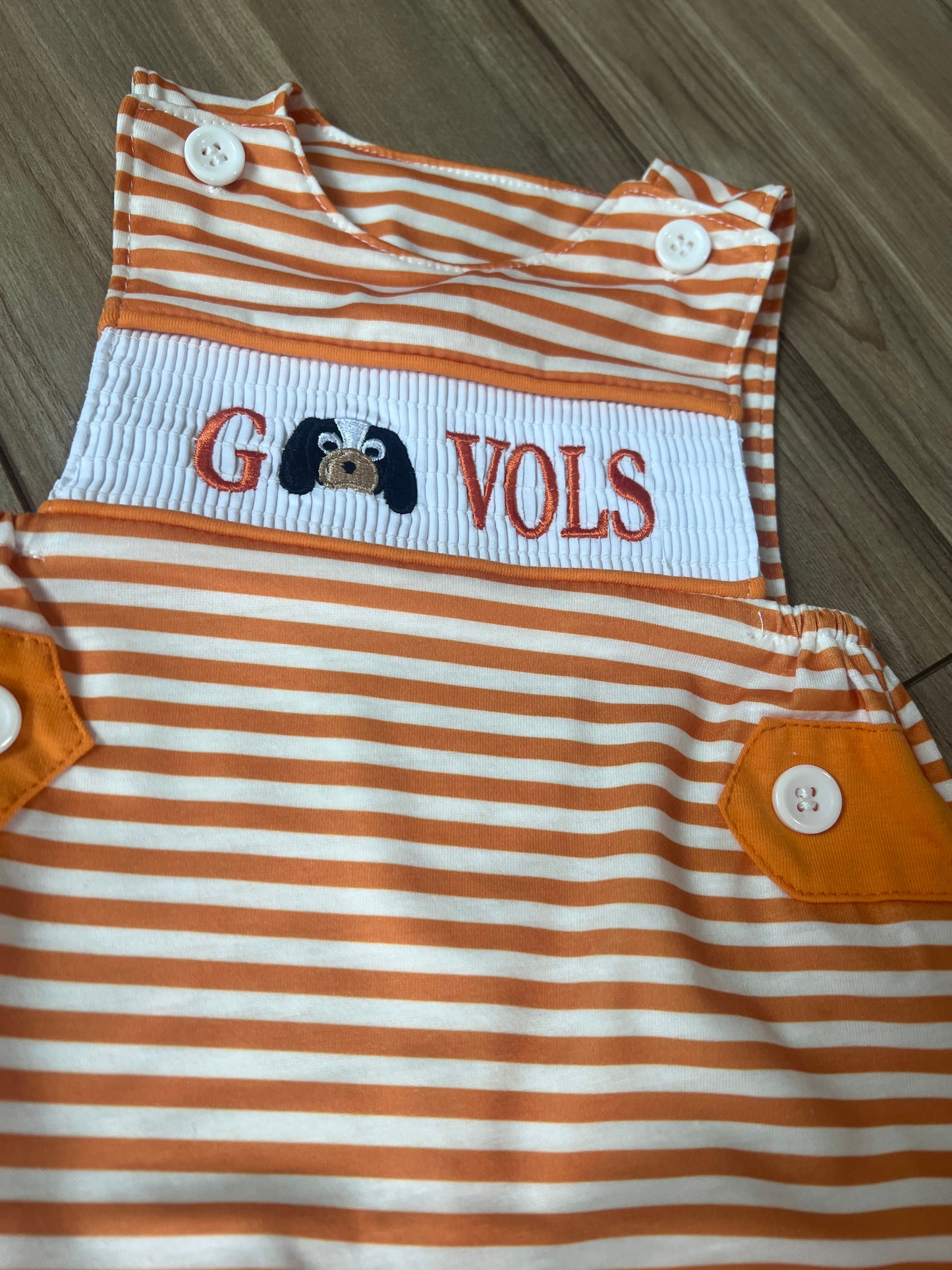 Tennessee Baby Boy Smocked Striped JonJon