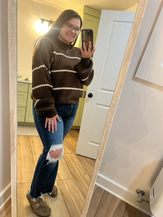Zenana Striped Sweater