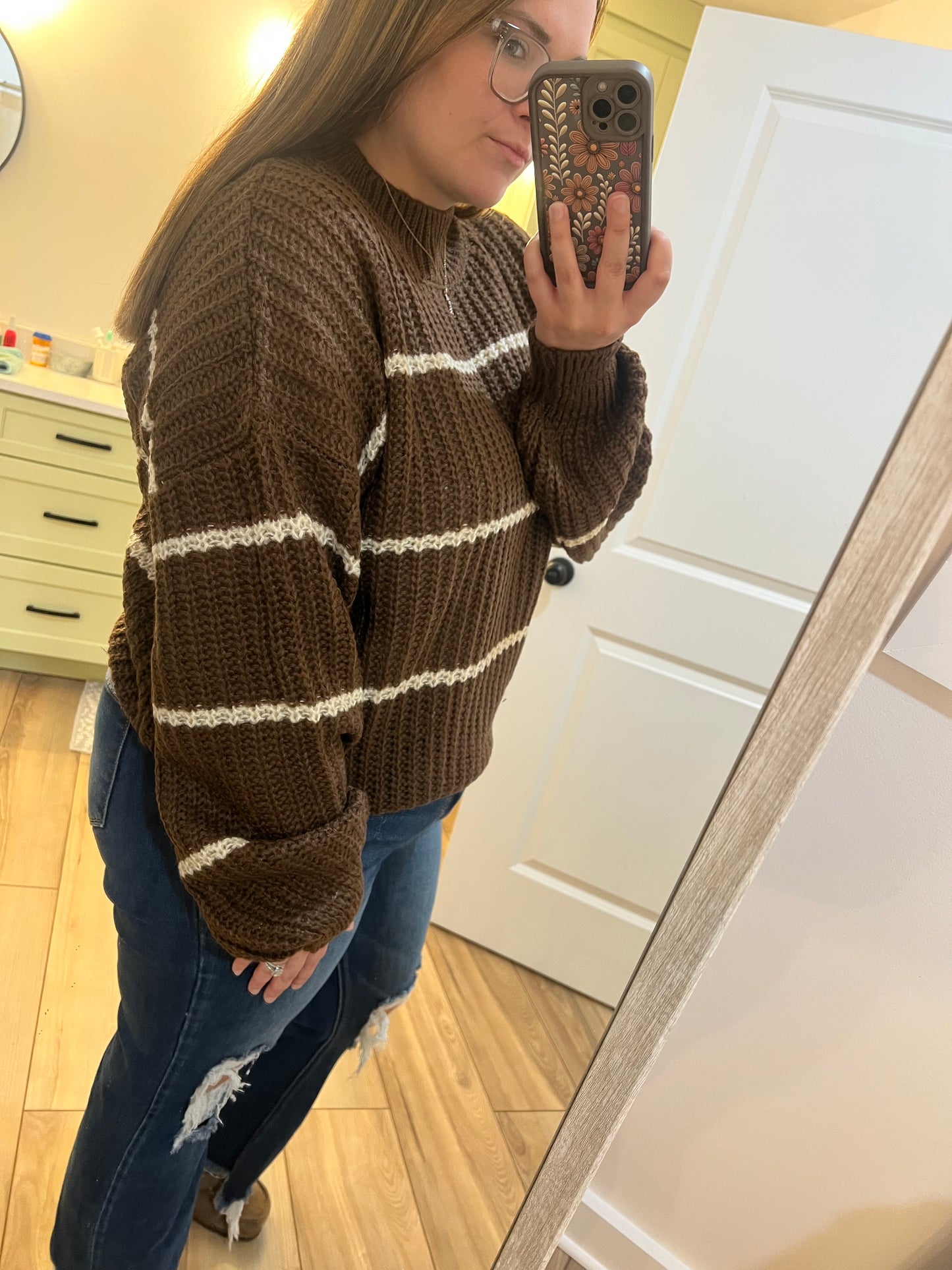 Zenana Striped Sweater