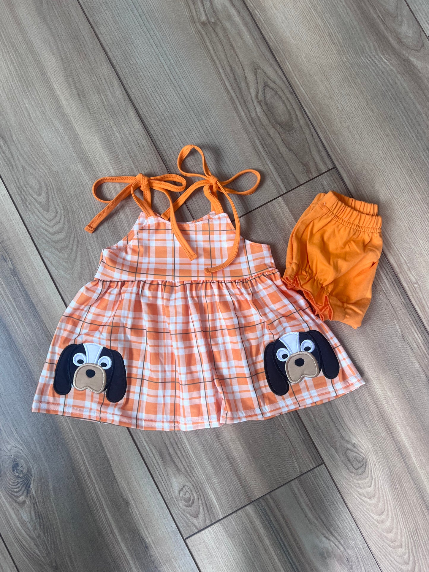 Tennessee Plaid Bloomer Set