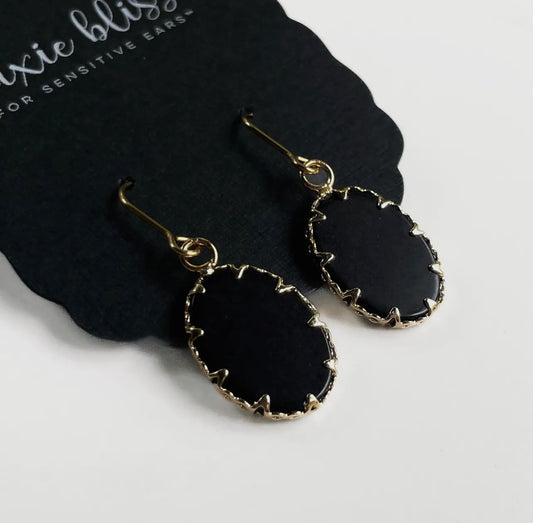 Black Onyx Earrings