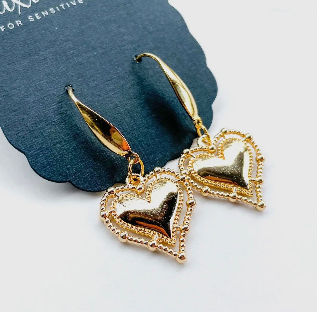 In Love Gold Drop Earrings