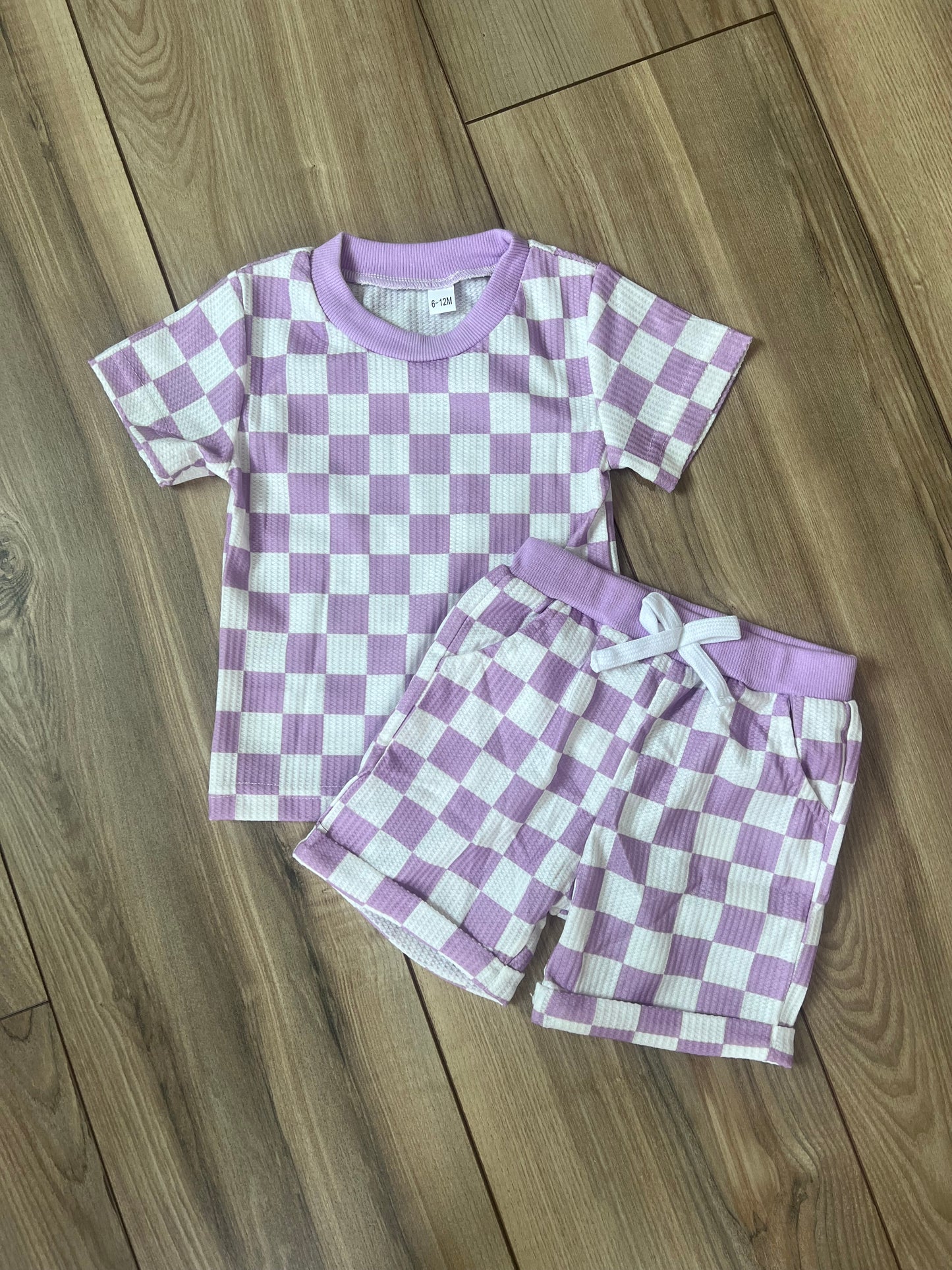 Purple Checkered Set