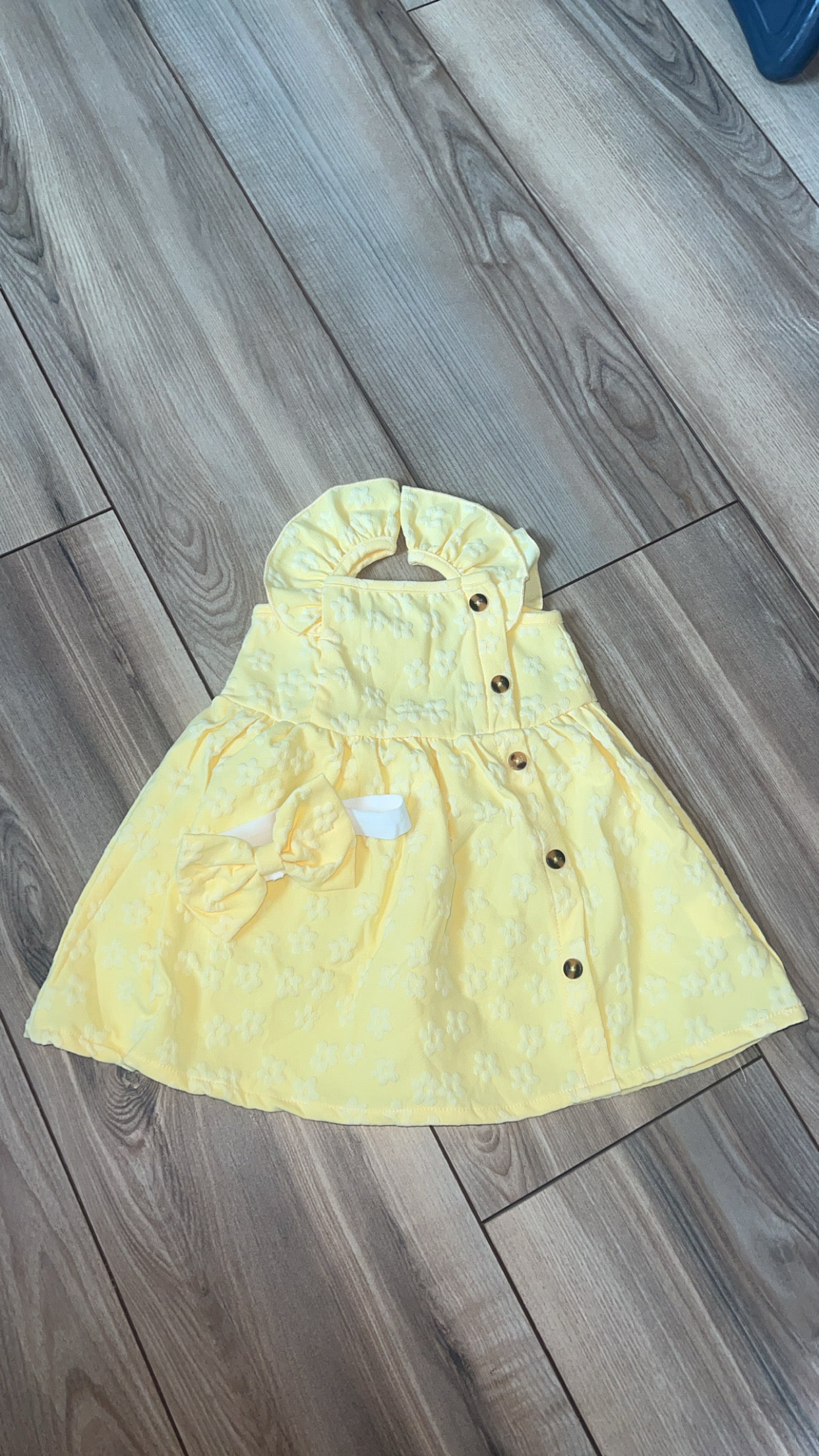 Baby Girl Yellow Floral Dress