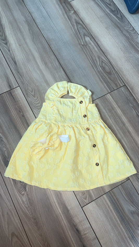 Baby Girl Yellow Floral Dress
