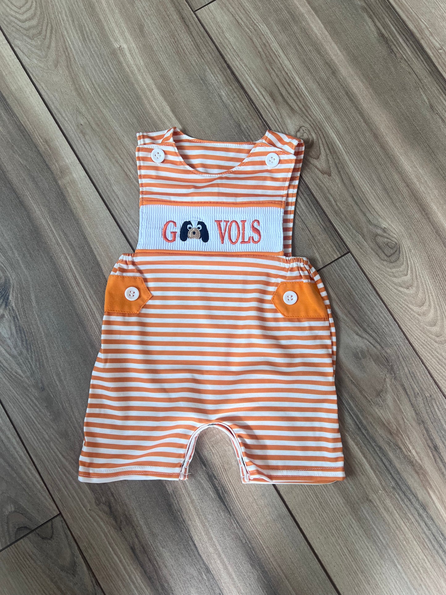 Tennessee Baby Boy Smocked Striped JonJon